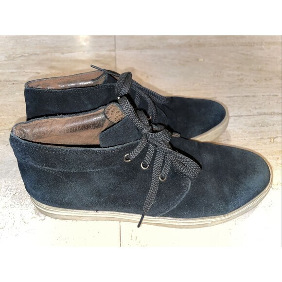 Burberry Black Suede Laced Up Shoes Size 43 US 10 Men‎ - Picture 1 of 11